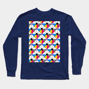 Playing Origami Flower Geometry - Color Floral Play #1 Colorful Long Sleeve T-Shirt